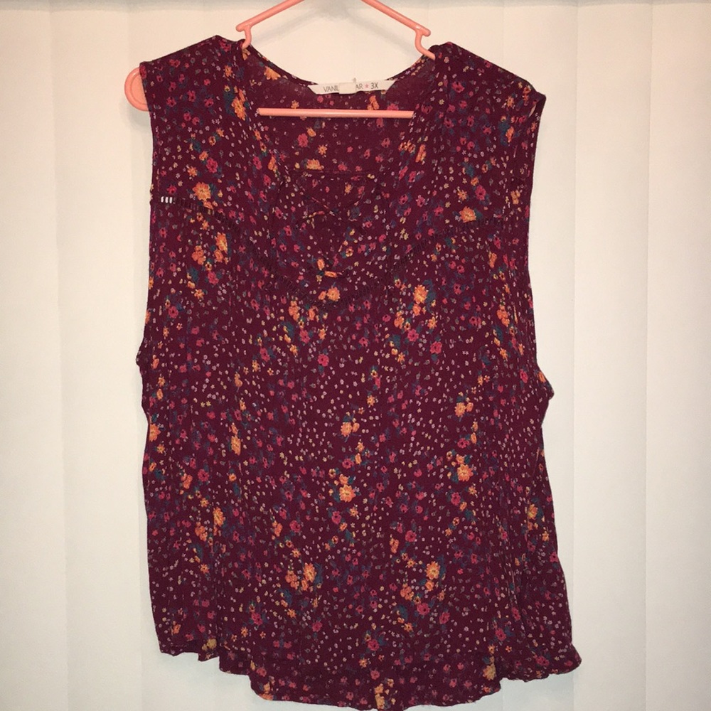 Vanilla Star Sleeveless Blouse Size 3X